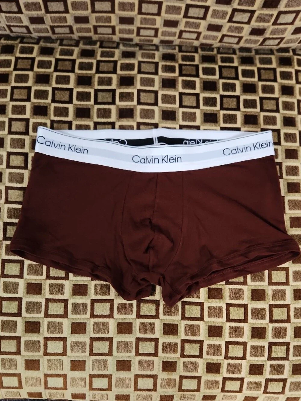 New Calvin Klein Boxer Briefs Trio - Gray, Maroon, Black Sz Med